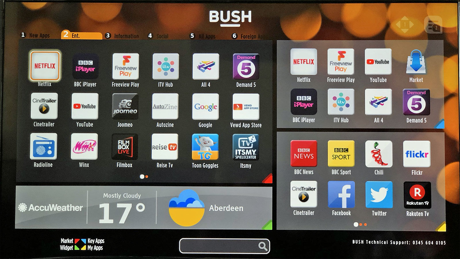 bush smart tv apps